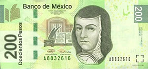 Juana Ines on banknote